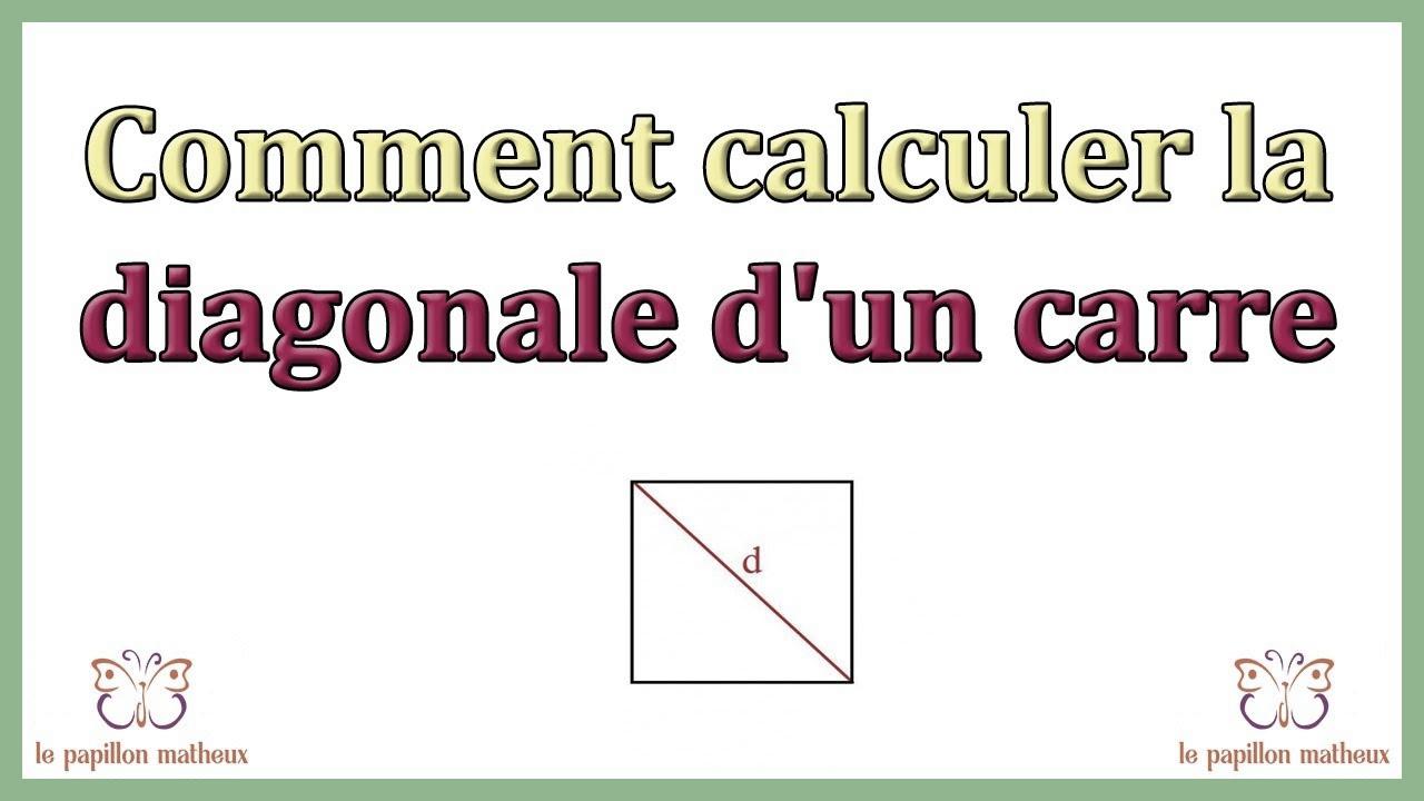 Comment Calculer La Diagonale D Un Carr Facilement Silenthill Blog